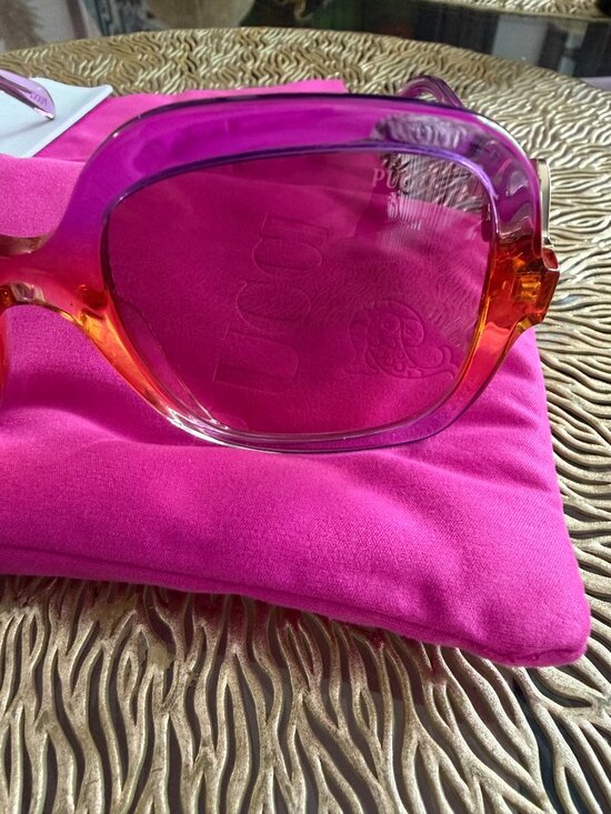 Emilio Pucci Oversized Gradient Purple and Orange Women\'s Sunglasses